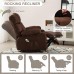 Massage Recliner Chair with Heat and Vibration, Ergonomic Rocking Lounge Chair with 4 Side Pockets, 2 Cup Holders, USB Charging Port - SL-1026